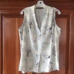 Rose & Olive Sleeveless Blouse